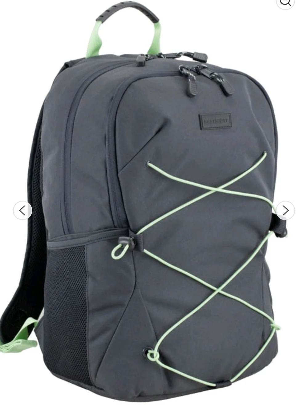 Gray Backpack Phone & Accessory Organizer with Lime Accent -